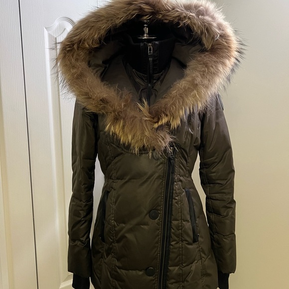 RUDSAK Olive Green Fur-Trimmed Women’s Parka Jacket - Picture 1 of 13